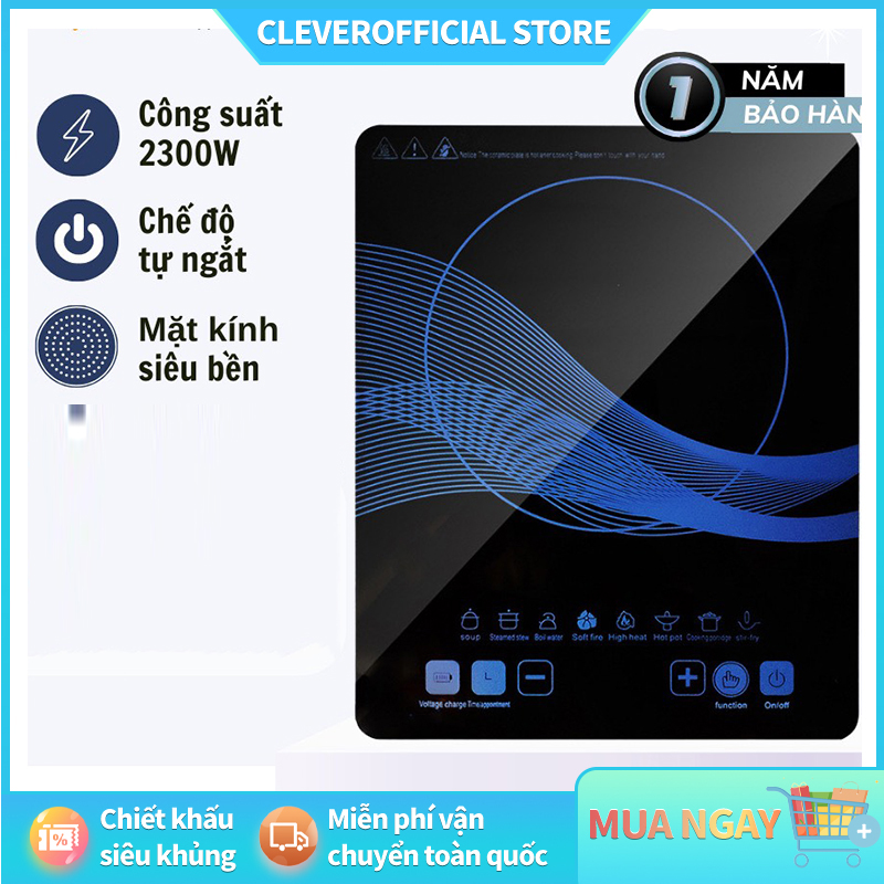 ⚡Miễn Phí Vận Chuyển⚡Bếp Điện Từ Cảm Ứng Chính Hãng Giá Rẻ - Bếp từ đơn cảm ứng có chức năng hẹn giờ, cài đặt thời gian nấu, truyền nhiệt tốt, tiết kiệm điện