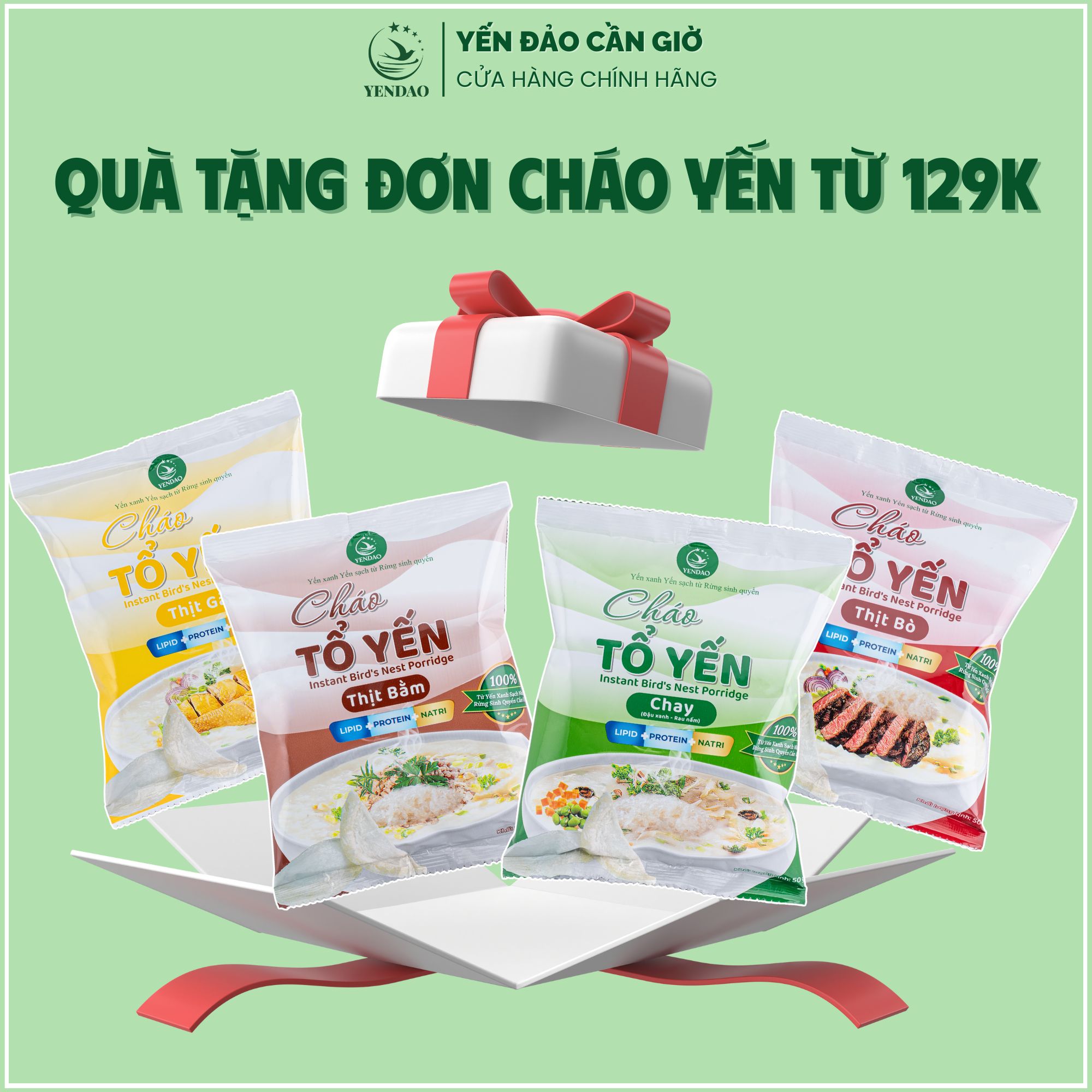 Yến Đảo - Quà Tặng Cho Đơn 110k Cháo Yến Mềm Mịn Thơm Ngon Cung Cấp Dinh Dưỡng Cho Cơ Thể