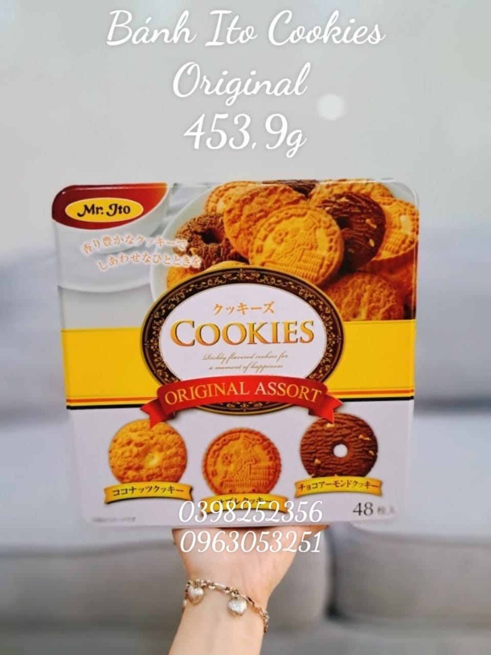 BÁNH QUY COOKIES MR.ITO NHẬT BẢN 528g ( vàng)