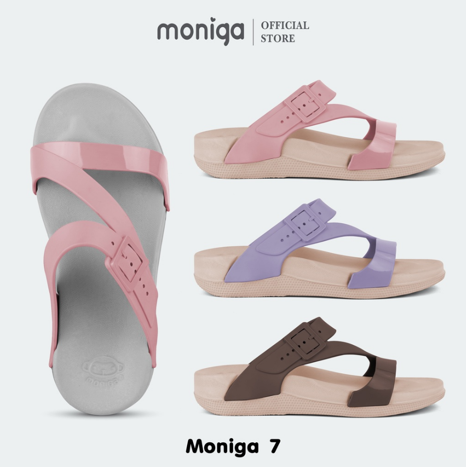 Dép Thái Lan MONOBO MONIGA 7 Quai Chéo Đế Cao Chính Hãng