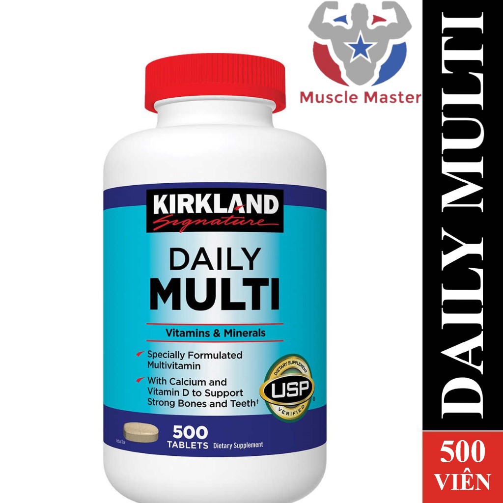 Thực Phẩm Bổ Sung Vitamin Và Khoáng Chất Tổng Hợp Kirkland Daily Multi 500