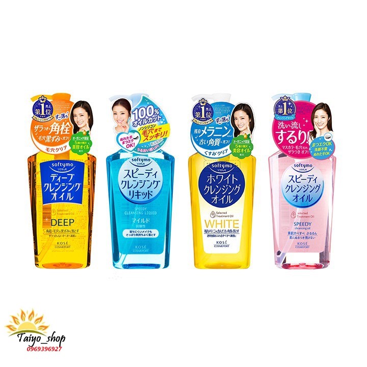 Dầu tẩy trang Kose Softymo Deep Cleansing Oil 230ml Nhật Bản