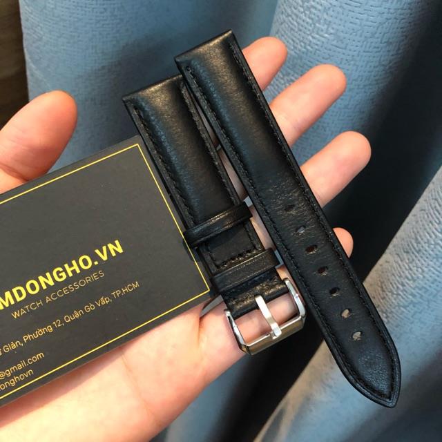 (KHUYẾN MẠI GIÁ CỰC SHOCK) Dây da đồng hồ cực mềm dây chống nước chính hãng Italy đủ size 12 đến 20mm
