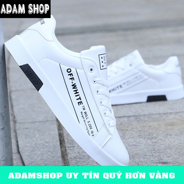Giày sneaker nam hàn quốc cao cấp (Giá Cực Shock) - ADAM SHOP(WHT)