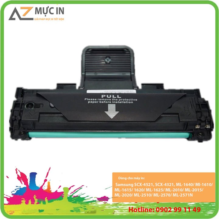 Hộp mực máy in samsung 1640 1610 2010 4521f xerox 3124 chất lượng, đậm đẹp in được 2000 trang