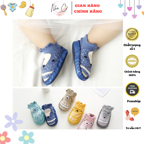 Giày vớ tập đi cho bé chống trượt 0-18 tháng tuổi