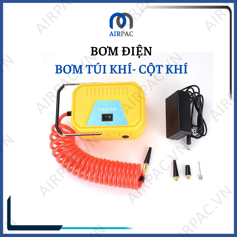 Bơm điện dùng để bơm bóng bay, bơm cột khí, túi khí chống sốc, bóng bay, phao bơi