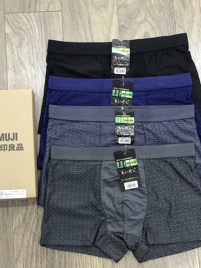 Combo 5 quần lót nam ⚜️ dáng đùi boxer thông hơi no408