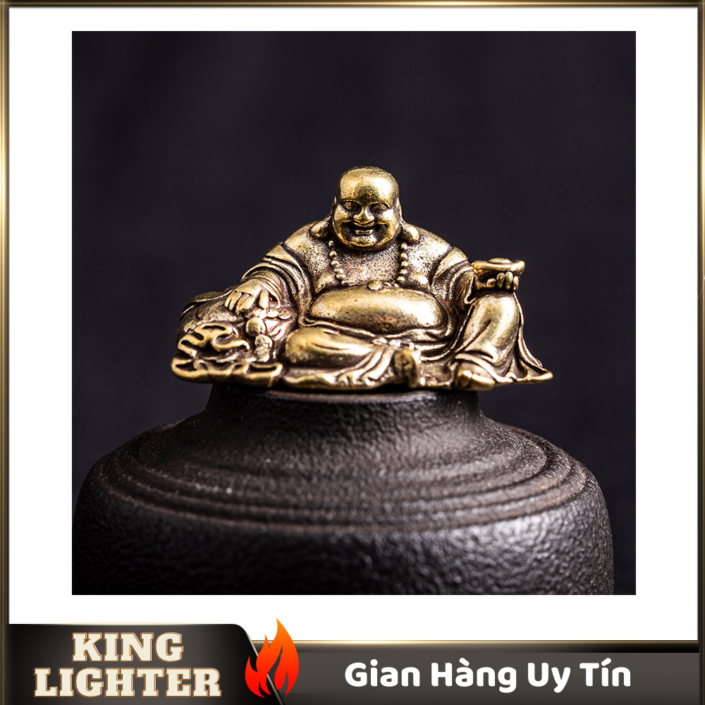 [HCM]Tượng Đồng Phong Thủy Hình Phật Di Lặc Trang Trí Đem Lại May Mắn (Kích Thước: 4.2cm x 2.3cm)