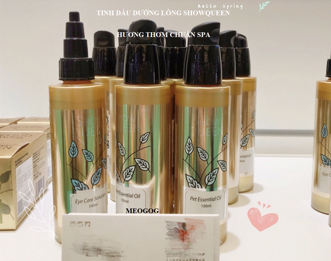 Tinh Dầu Dưỡng Lông khử mùi hôi Pet Essential Oil Show Queen 100ml MEOGOG