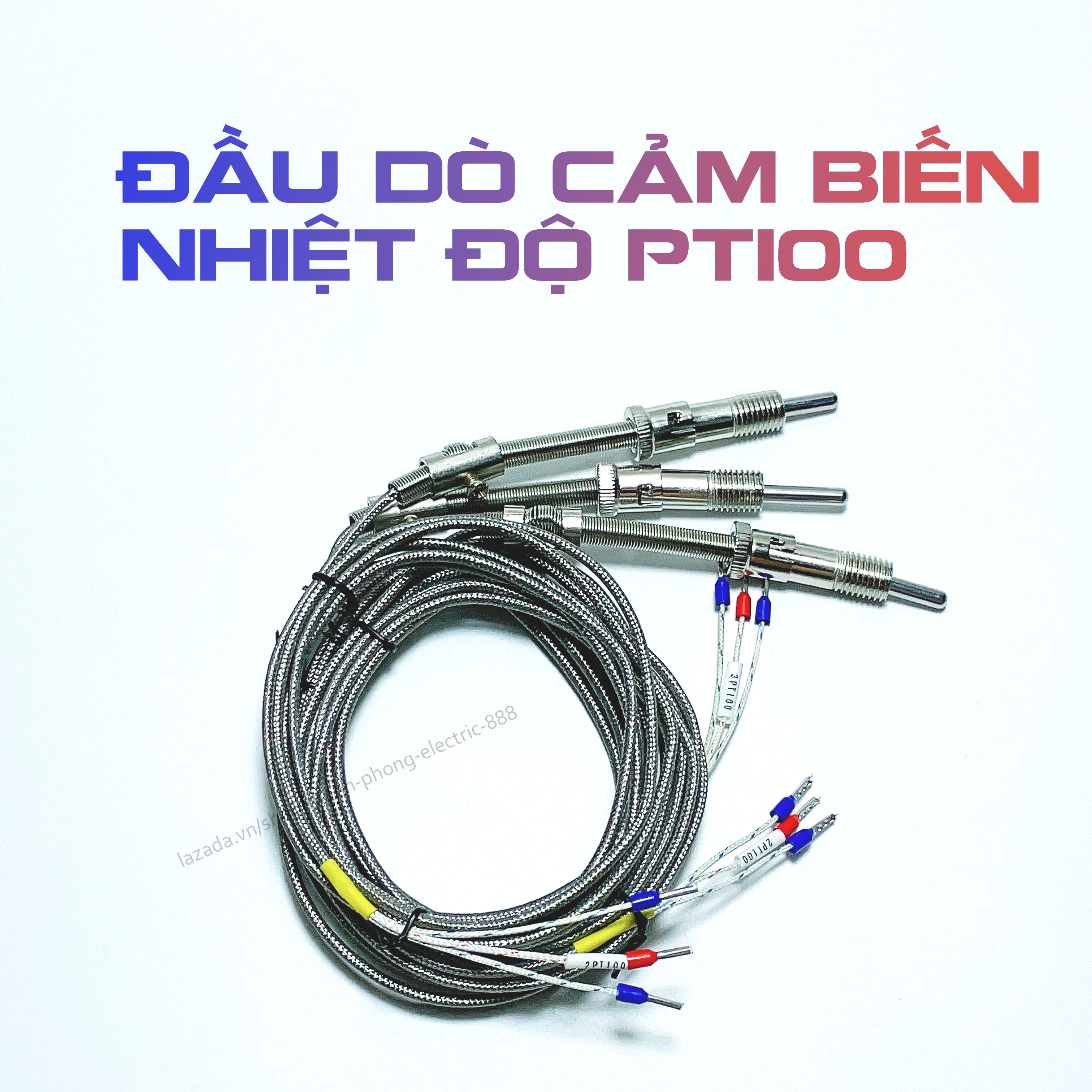 Đầu dò cảm biến nhiệt độ pt100 đầu dò gài lò xo nén