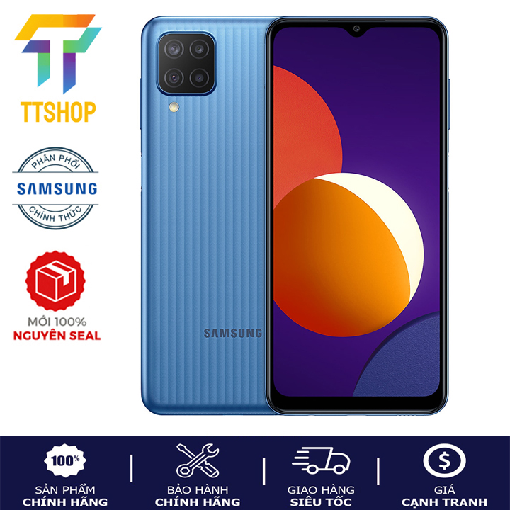 Điện thoại Samsung Galaxy M12  4GB/64GB - Mới nguyên seal - Hàng chính hãng - Bảo hành 12 tháng
