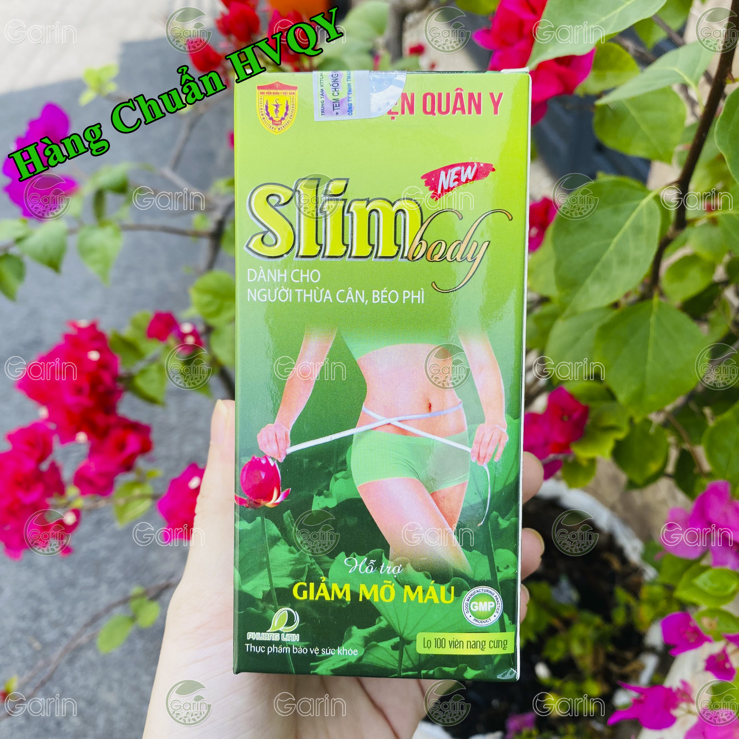 [HCM]Viên uống giảm cân Slim Body SlimBody Học Viện Quân Y 100 viên dành cho người cơ địa khó giảm