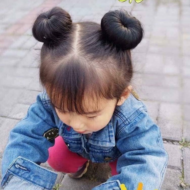 🎊 dành cho bé 🎊 set 2 búi mini siêu rẻ dạng kẹp mỏ vịt