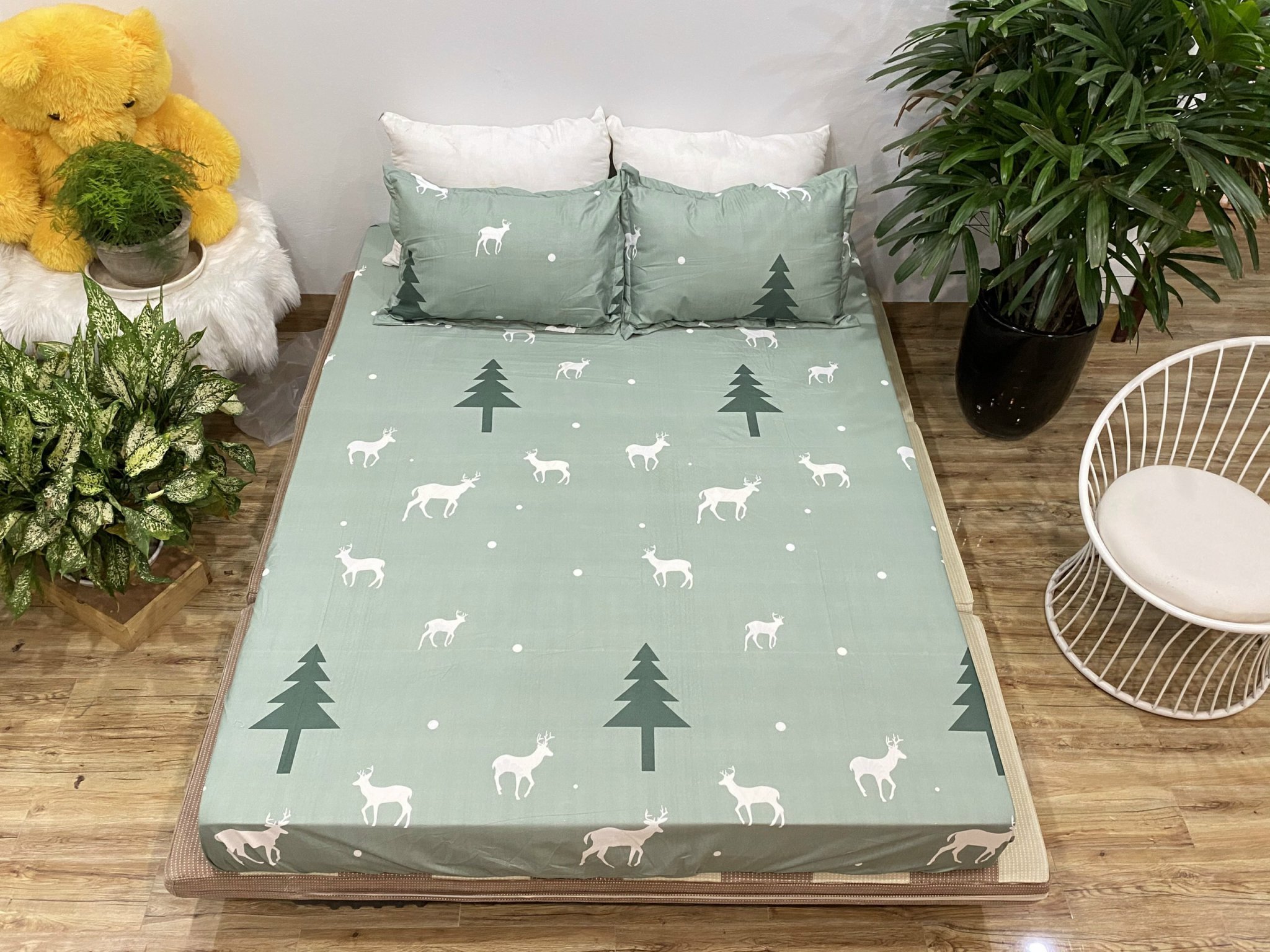 Set ga gối mẫu hươu thông p43