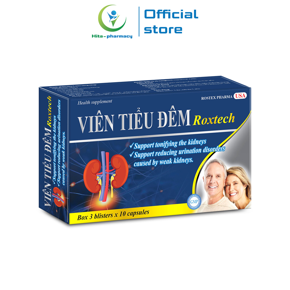 Viên Tiểu Đêm thảo dược giúp bổ thận, giảm tiểu đêm, tiểu nhiều lần, rối loạn tiểu tiện do thận yếu - Hộp 30 viên