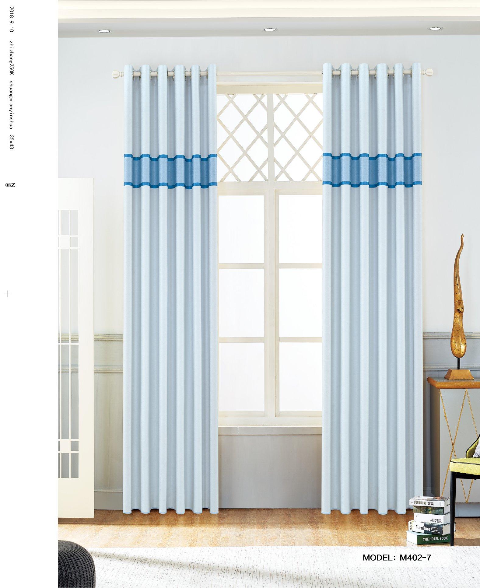 [HCM]Rèm Cửa Chống Nắng Giảm Nhiệt Cách Âm Trơn HQ - Hoàng Yên - Tuỳ chọn kích thước từ 150cm đến 350cm - Mẫu 402-7 (Xanh Dương) - Kiểu may Khoen Ore - Nhiều Màu Để chọn - Vải dày mịn và đẹp - Có may theo kích thước yêu cầu