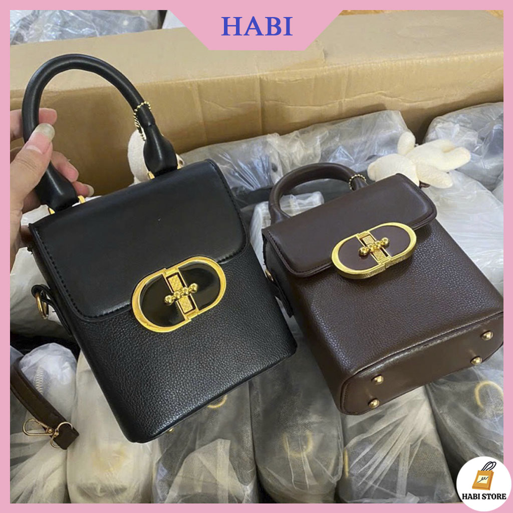 Túi nữ cầm tay đeo chéo dáng hộp đứng kèm gấu, Túi Xách Nữ Đeo Chéo Túi Đựng Điện Thoại Nhiều Ngăn M208