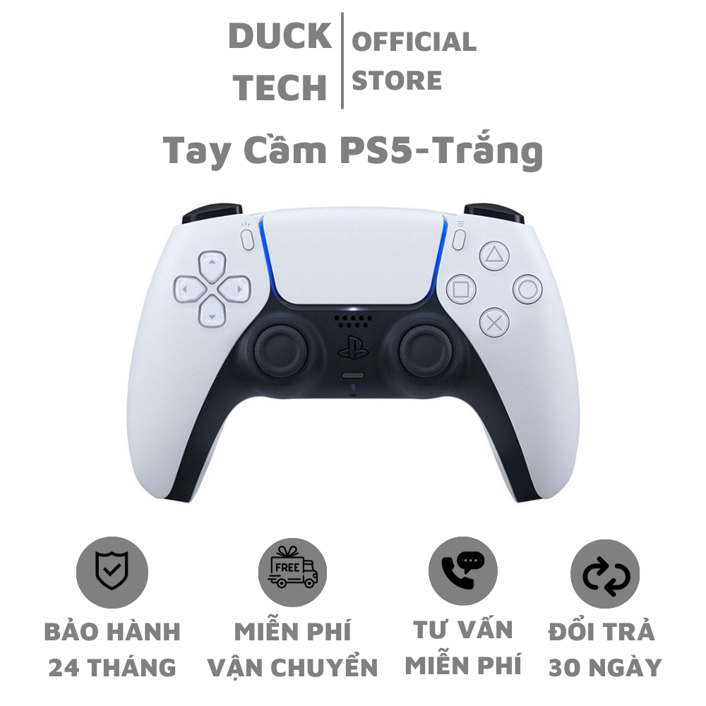 Máy chơi game cầm tay Ps5, Kết nối bluetooth v5.1, Pin 1560mAh, Tương thích với Pc, Laptop, Điện thoại, Bộ rung chân thật, Bảo hành 24 tháng