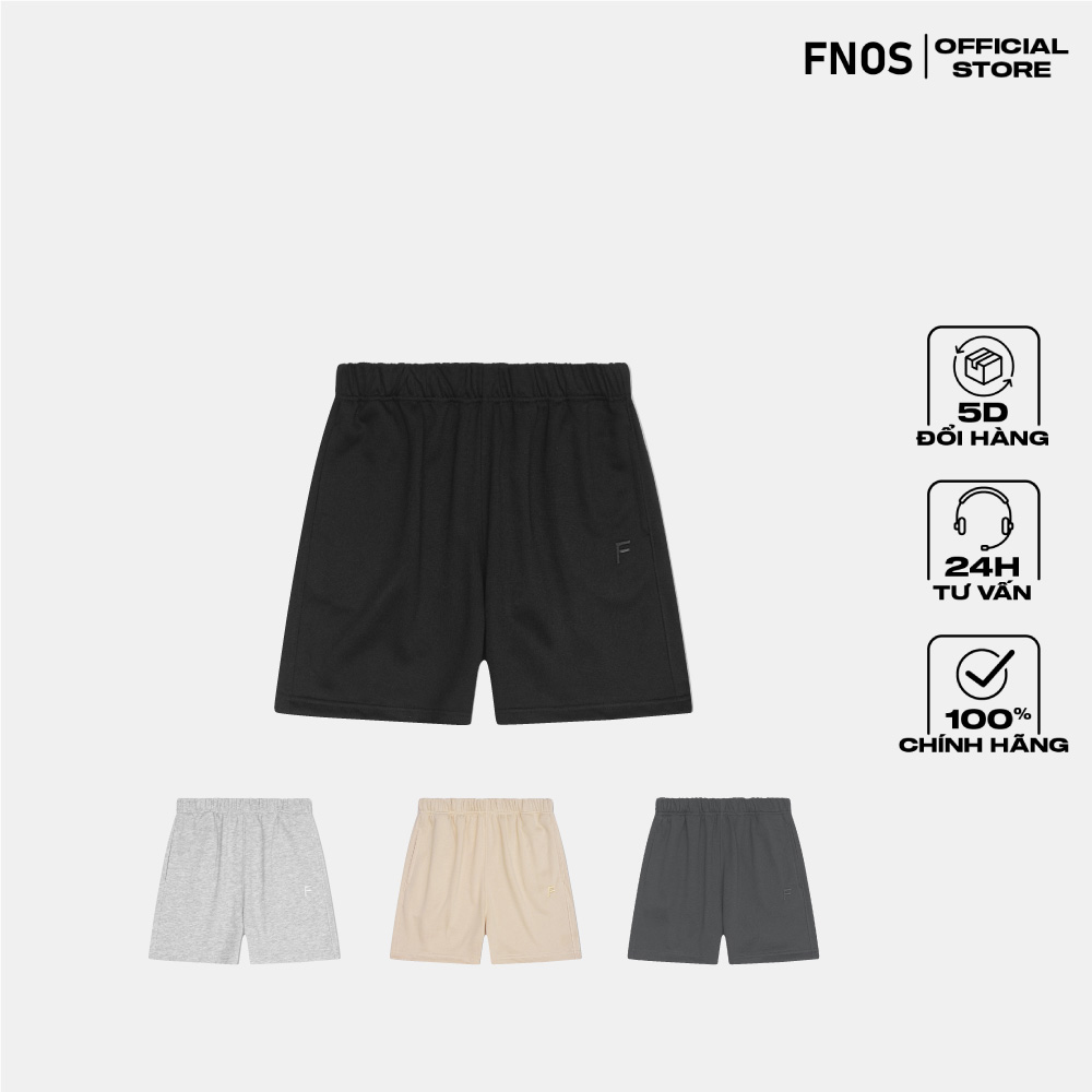 Quần short nỉ nam nữ fnos streetwear chillin' everyday shorts sn - local brand chính hãng