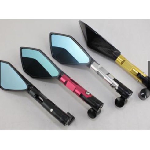 Kính Gương chiếu hậu Rizoma 5 cạnh bên trái nhỏ gọn cho xe máy