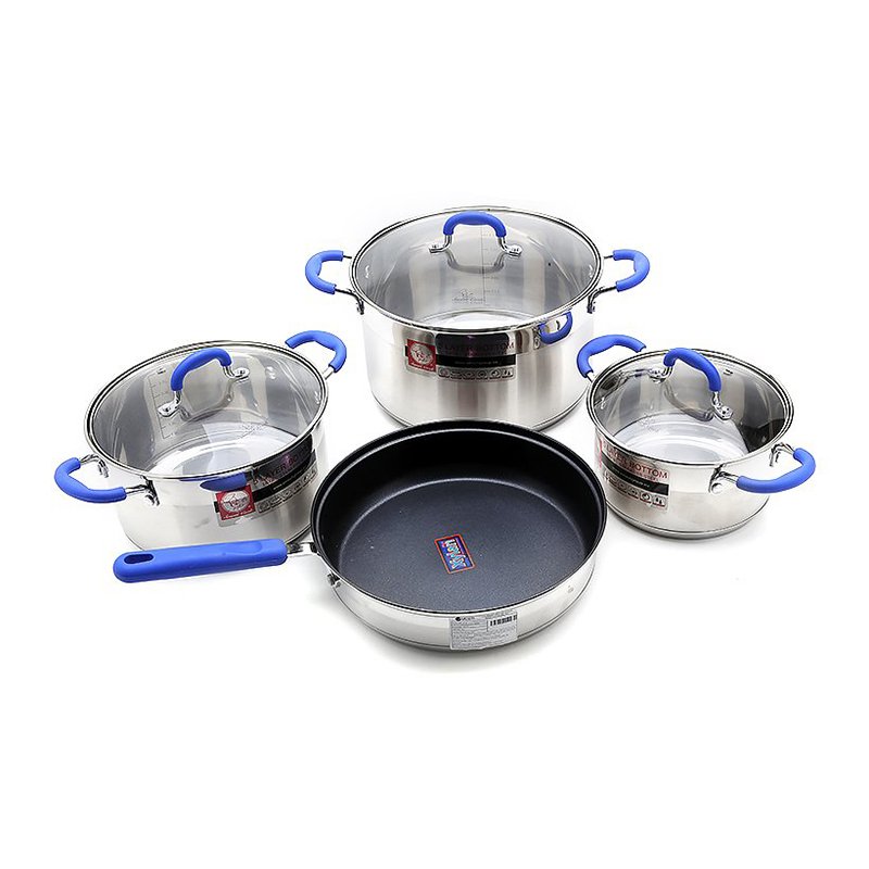 Bộ nồi inox 304 và chảo chống dính 5 đáy smartcook 2351497 xuất xứ cộng hòa séc
