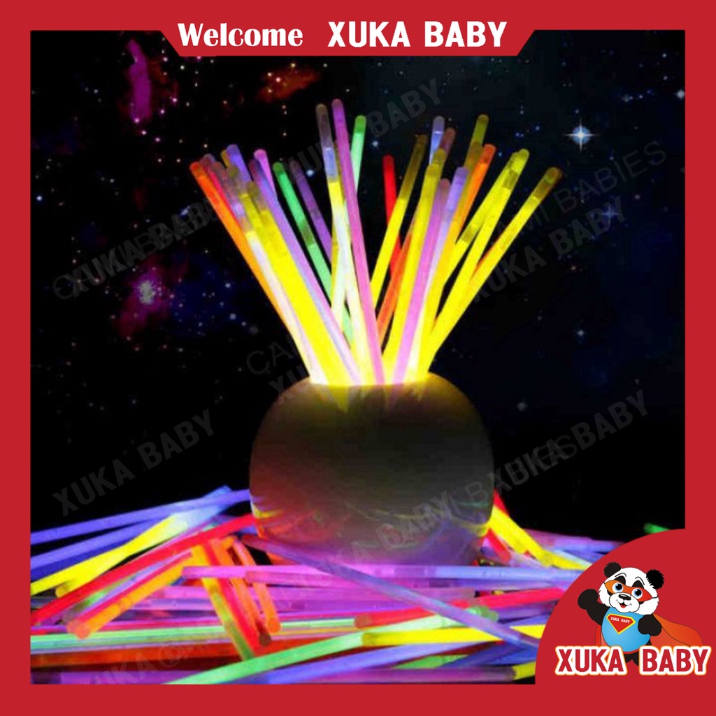 Que phát sáng dạ quang light stick, vòng tay huỳnh quang to nhỏ nhiều màu sắc 💖