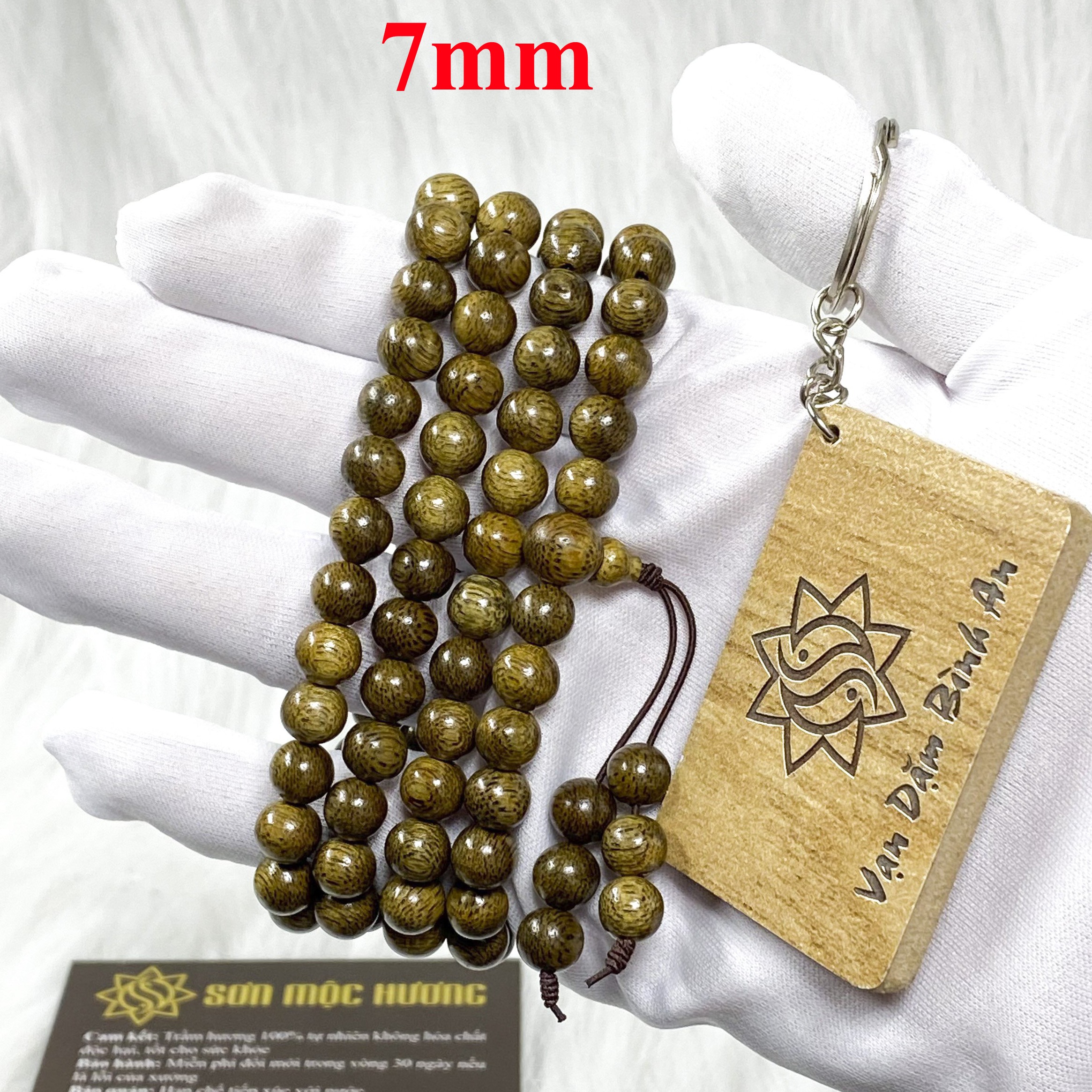 [HCM]Vòng tay trầm hương phong thủy chuỗi tràng 108 hạt nam nữ đẹp 100% trầm tốc tự nhiên giúp đoạn trừ 108 loại phiền não ngủ ngon hơn và giảm căng thẳng mệt mỏi
