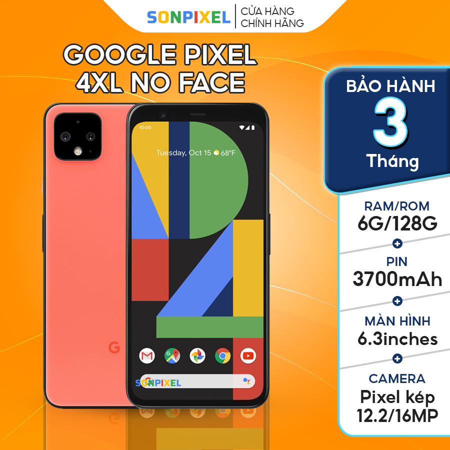 Google pixel 4 xl quốc tế - no face, chip 855 6/128gb likenew chính hãng
