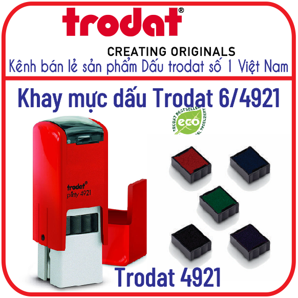 Khay mực, thẻ mực, tampong dấu Trodat 4921