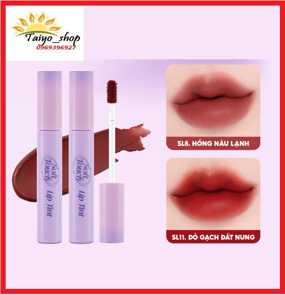 Son Kem Siêu Lì Mịn Môi Hàn Quốc Merzy Soft Touch Lip Tint 3g #SL8, #SL11