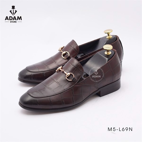 Giày da nâu công sở hàn quốc m5l69n