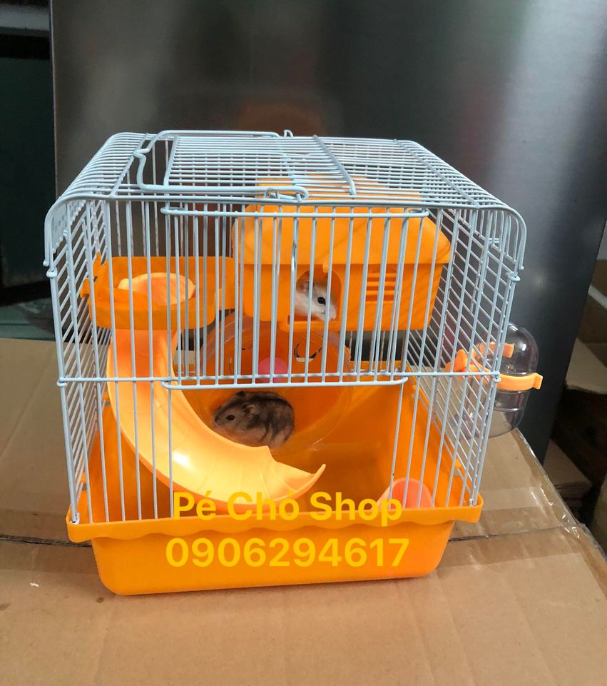 [HCM]Lồng hamster cung điện nhỏ 1 tầng cho hamster 23-17-25.