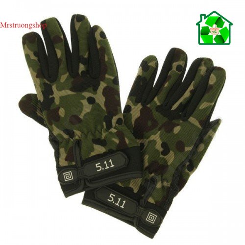 Găng tay dài ngón chống nắng 511 rằn ri