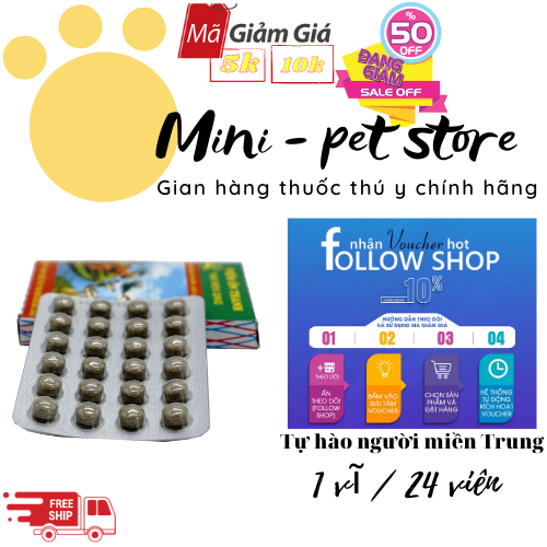 Viên ôn thanh dùng cho gà đá, chim cảnh -tiêu chảy, gà rù, gà toi, khò khè thú y