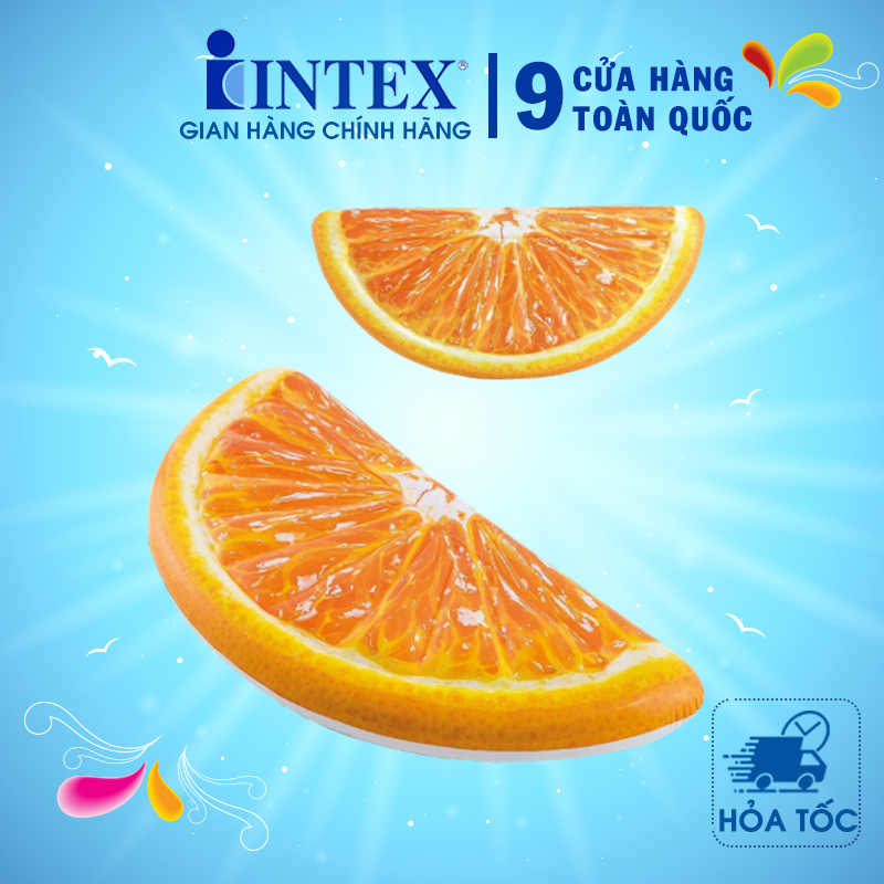 Phao bơi cam khổng lồ intex 58763