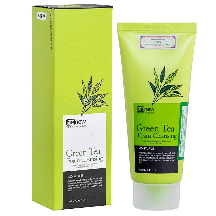 Sữa rửa mặt Benew trà xanh Green Tea Hàn quôc 100ml