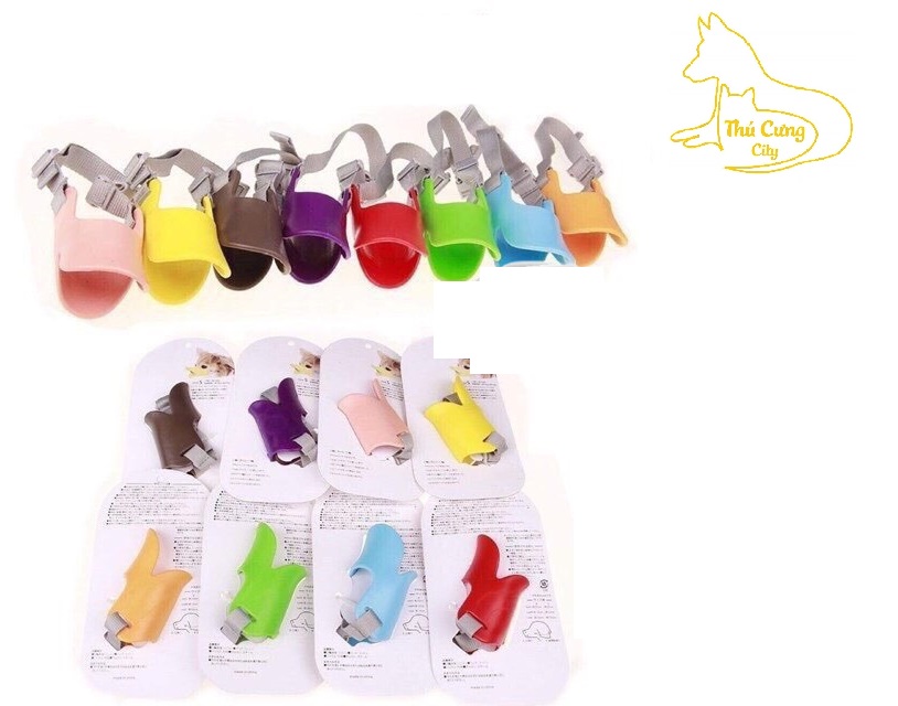 Rọ mõm mỏ vịt nhựa mềm cho cún