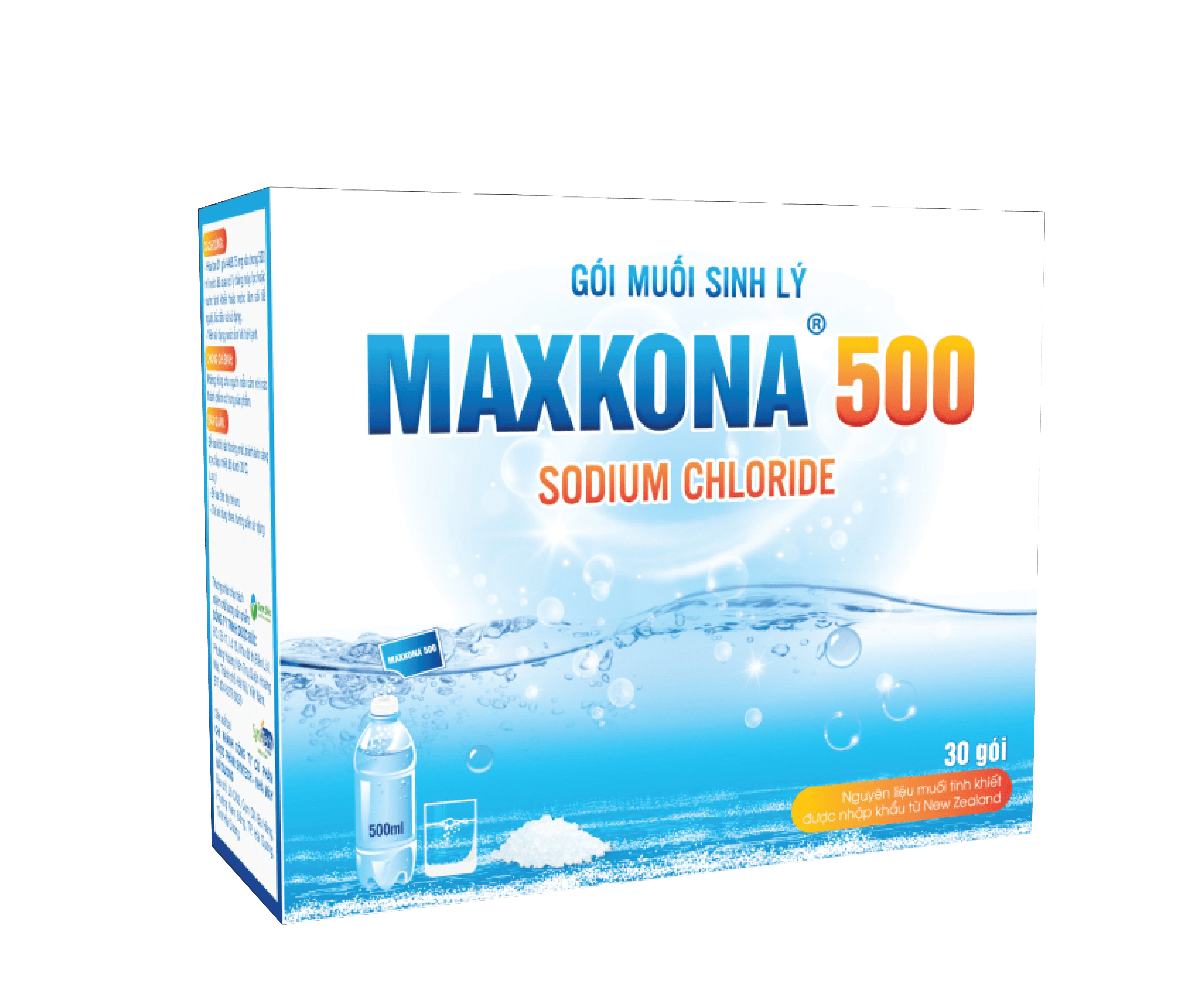 Gói muối sinh lý Maxkona 500 (30 gói)