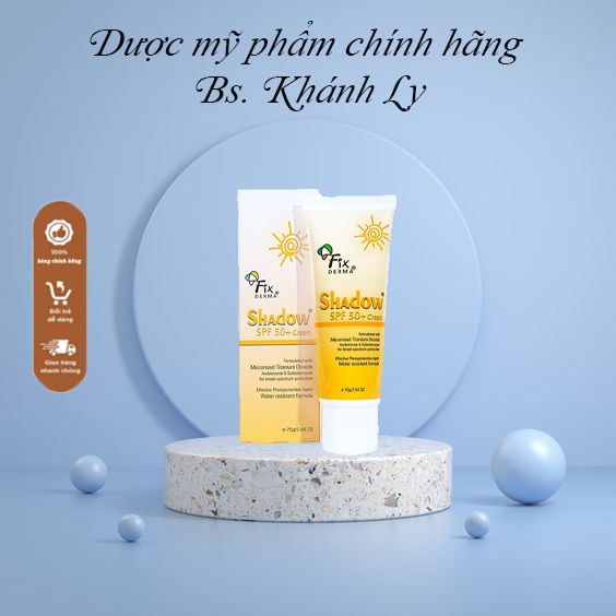 Kem chống nắng FIXDERMA SHADOW SPF 50+ Cream [Hàng chính hãng]