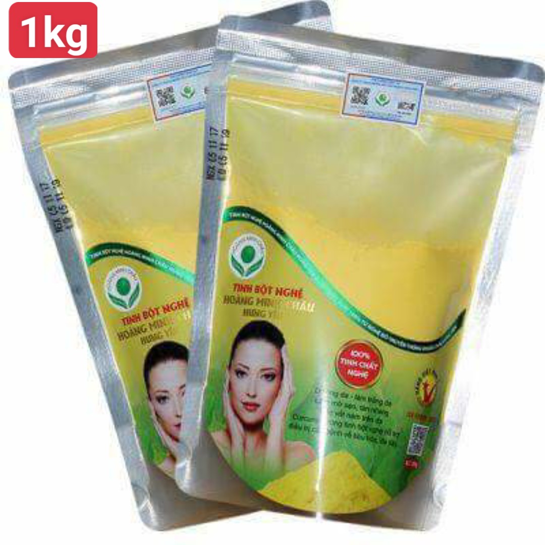 Tinh bột nghệ nếp đỏ nguyên chất Hoàng Minh Châu Hưng Yên 1kg