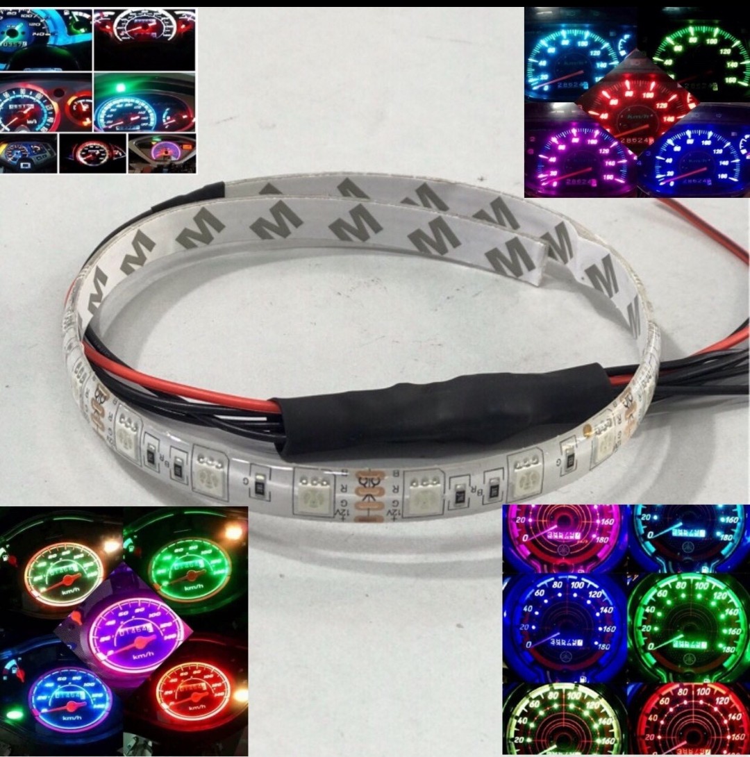 BỘ LED BÁO SỐ ĐỒNG HỒ SANG SỐ ĐỔI MÀU , ĐÈN TRANG TRÍ XE MÁY , ĐÈN BÁO SỐ XE MÁY , ĐÈN ĐỒNG HỒ XE MÁY,  ĐỒ CHƠI XE MÁY , PHỤ KIỆN XE MÁY