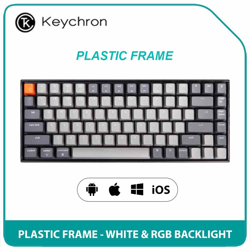 Bàn Phím Cơ Keychron K2, [ĐẶC BIỆT] TẶNG KÈM 2 GEL RỬA TAY TINH DẦU HƯƠNG SẢ TRỊ GIÁ 200K, Bàn Phím Gaming Kết Nối Không Dây, Khung Aluminum Frame & Plastic Frame - Switch Gateron - Đèn Nền Màu RGB - Dung Lượng Pin Sạc 4000mAh,