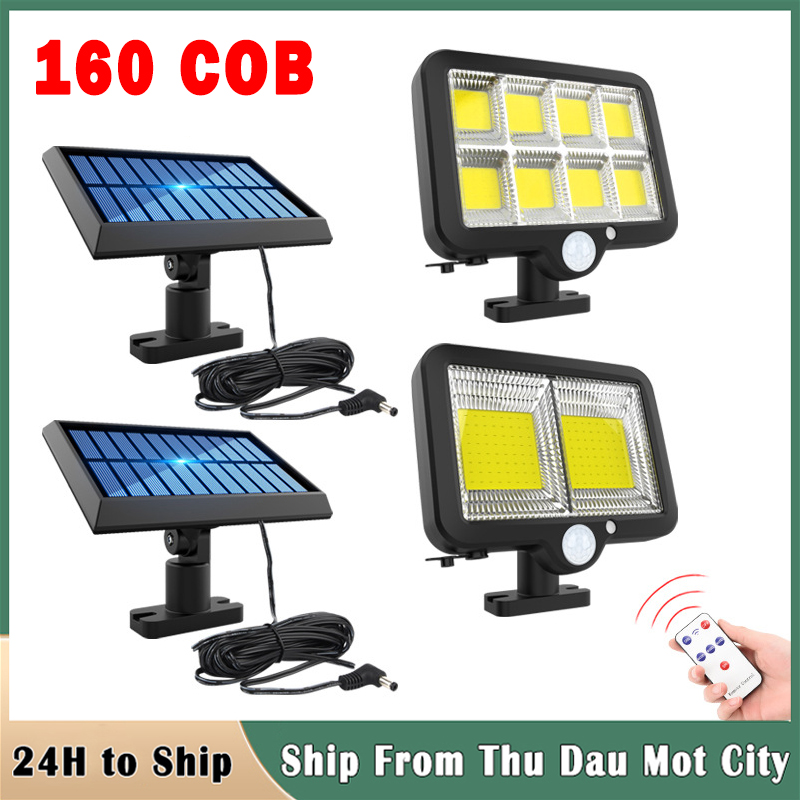 Dosen đèn tường năng lượng mặt trời 3 Modes Motion Sensor Solar Light IP67 không thấm nước đèn năng lượng măt trời ngoài sân 0 tiền điện đèn led năng lượng mặt trời with remote control