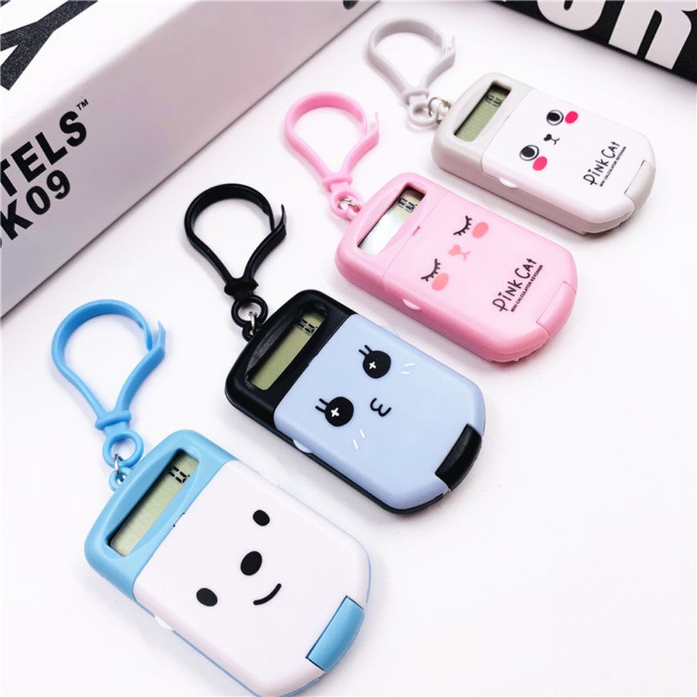 GNTUULT Siêu mỏng kawaii Phim hoạt hình 8 chữ số hiển thị Mini Đồ dùng học
