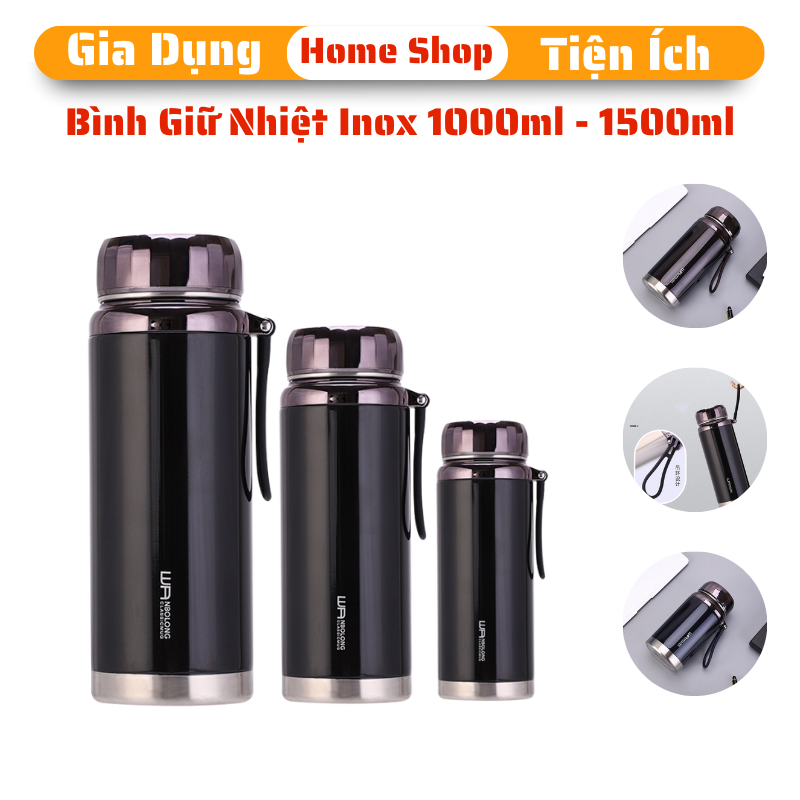Bình giữ nhiệt nóng lạnh 1200-1500ml L7 inox 304 cao cấp Giữ Nhiệt 8 Tới 12 Tiếng