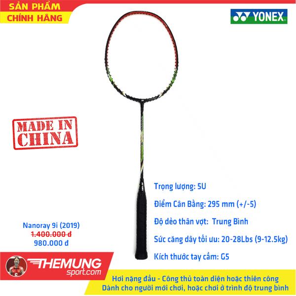 Vợt yonex nanoray 9i đen xanh 2019