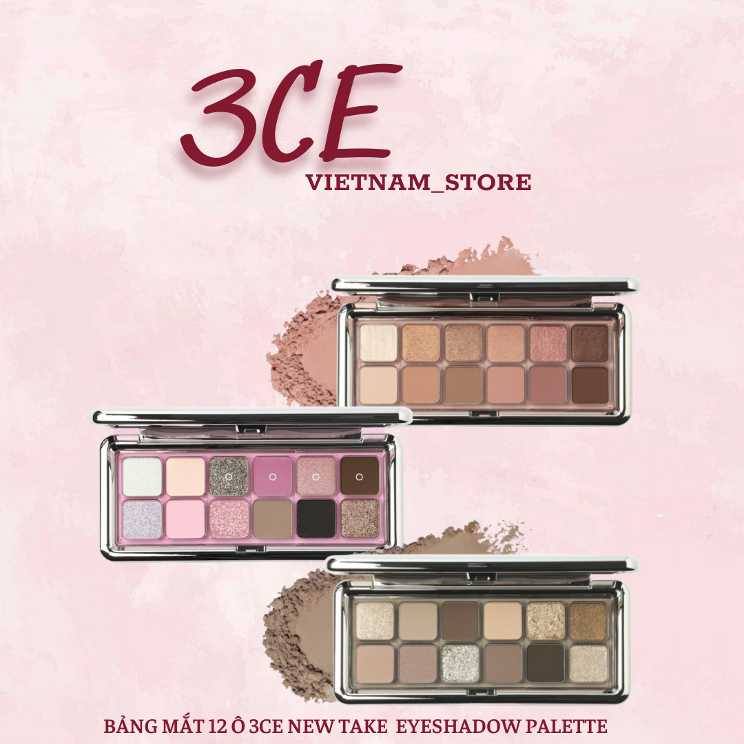 Phấn mắt 12 ô 3ce new take eyeshadow palette
