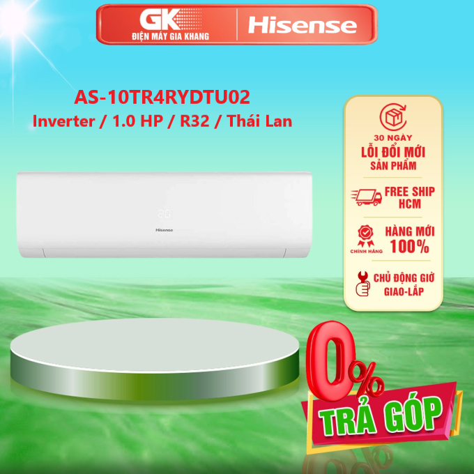 Máy lạnh hisense inverter 1 hp as-10tr4rydtu02 - giao hàng toàn quốc