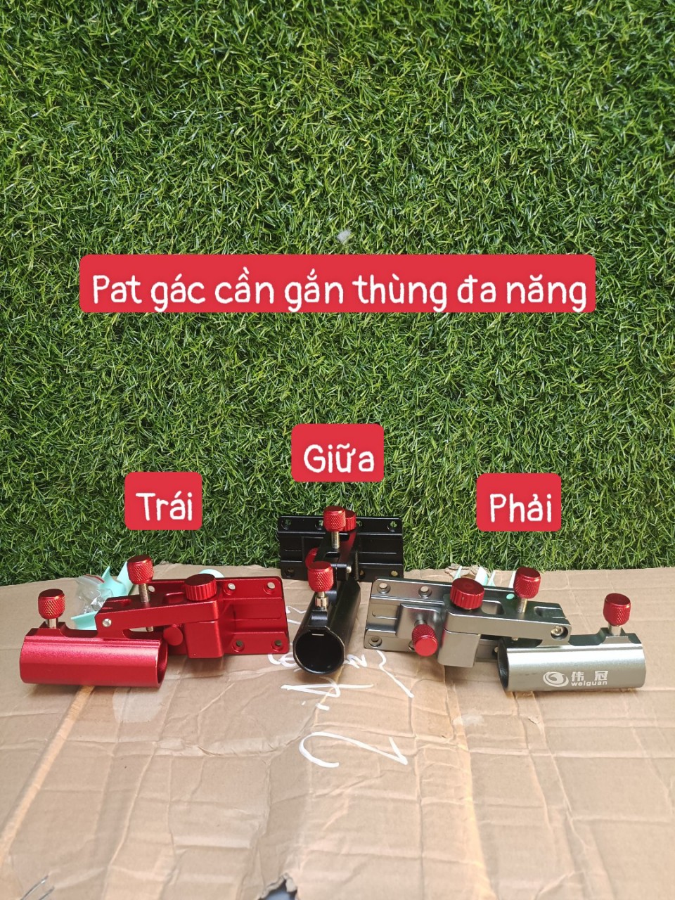 Pass gác cần săn hàng đa năng - gác ở giữa - gác tay trái - gác tay phải - tải trọng cao